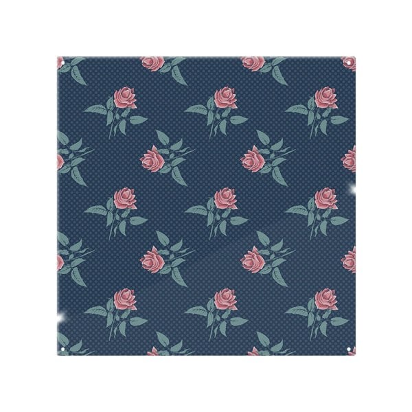 Benjamin Tate Design Roses & Spots Print Splash Back