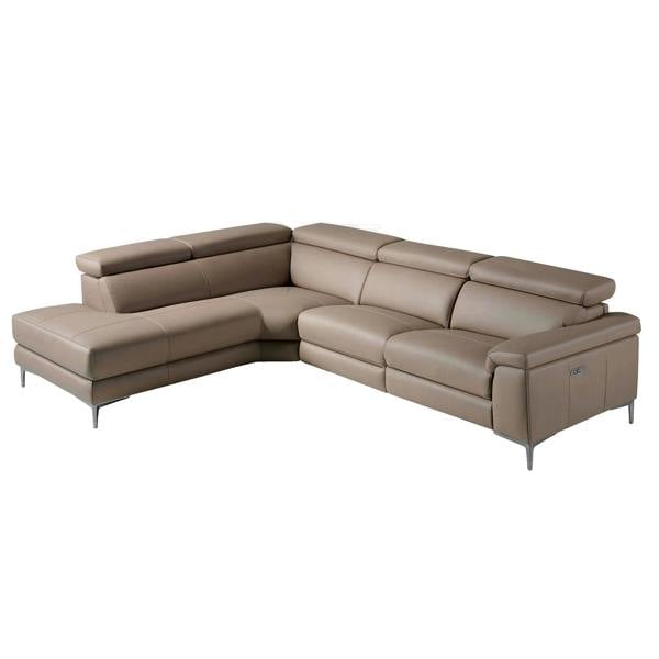 Angel Cerdá Relax corner sofa in mink leather 6042/6043