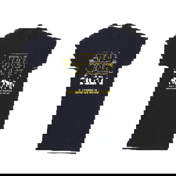 Star Wars Mens Silhouettes Force T-Shirt - Navy Blue