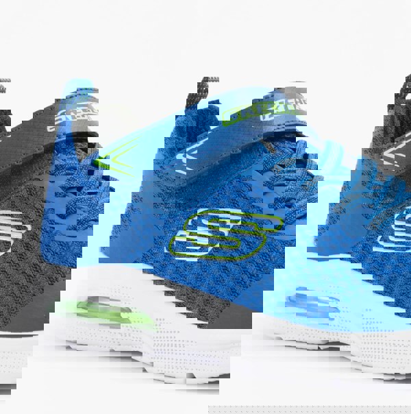 Skechers MICROSPEC MAX - VAPTIX Boys Trainers Blue/Lime