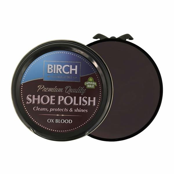 BIRCH Traditional Shoe Polish - Wax-Based for Leather Conditioning 50ml