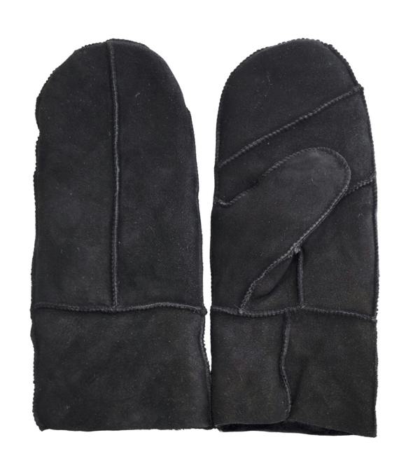 Infinity Leather Womens Genuine Real Sheepskin Suede Mittens Warm Gloves