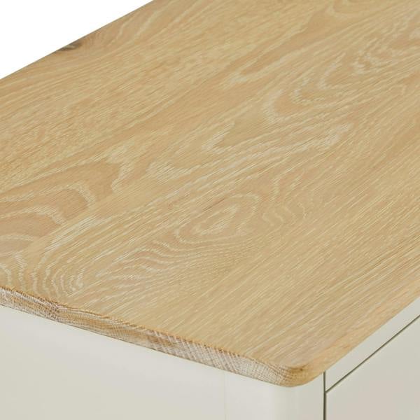 Statement Furniture Pembroke Wooden 2 over 3 Chest of Drawers with Oak Top, Assembled Bedroom Storage