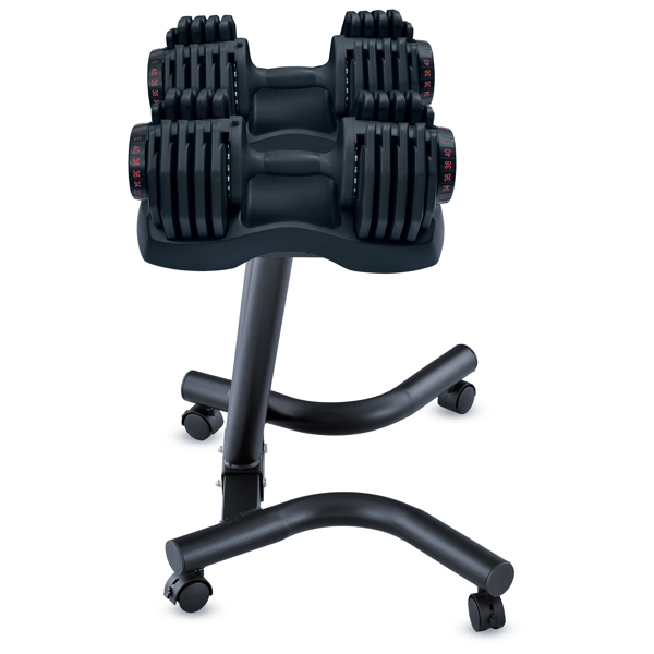 Strongology 40kg Adjustable Dumbbell Pair with Free Durable Steel Adjustable 40kg Dumbbell Floor Stand