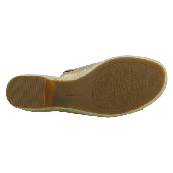 Clarks Ladies Clarks Espadrille Style Wedge Sandals Maritsa Mule