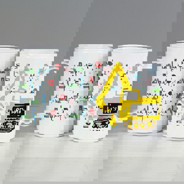 Personalised Memento Company Personalised Digger Plastic Mug