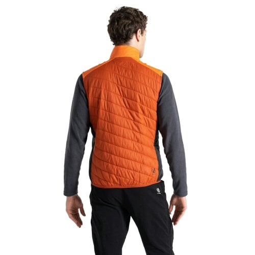 Dare 2B Mens Touring Quilted Lightweight Gilet - Puffins Orange/Rooibos Tea