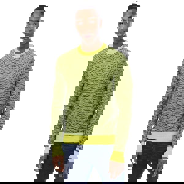 Boss Mens Kapoko Knitted Cotton Sweatshirt - Green - 