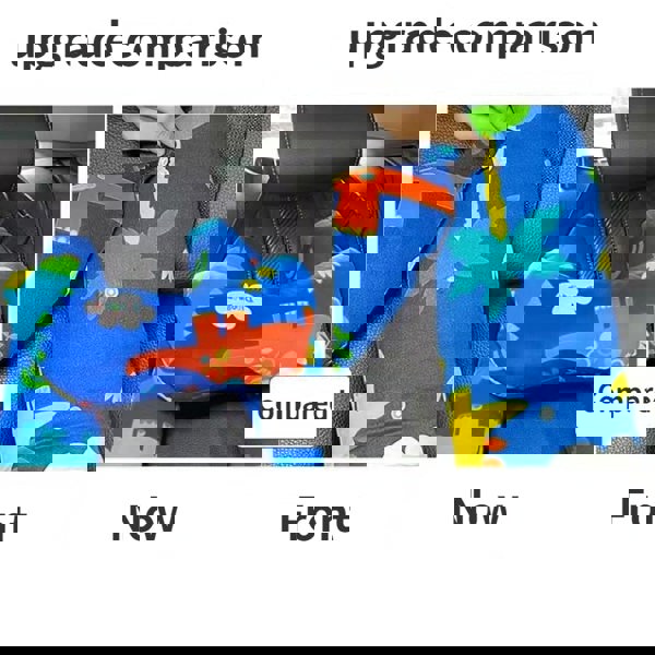 anycoplus Anypillow Car Travel Pillow Brown Bear 1 Set H-Shape Neck Support