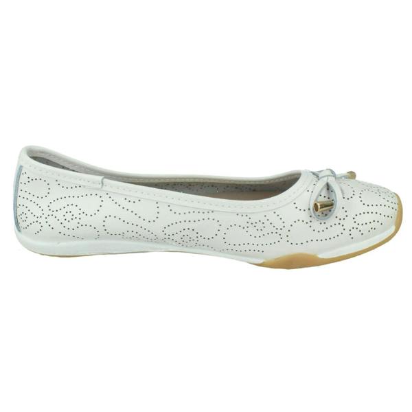 Down to Earth Ladies Down To Earth Wavey Punch Details Casual Shoes F80572