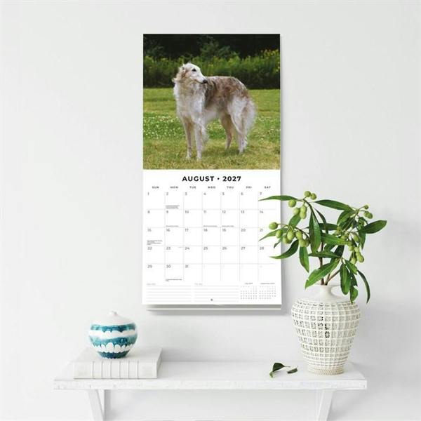 Borzois Calendar 2027, Wall Calendars, Month To View, Dogs, Gift