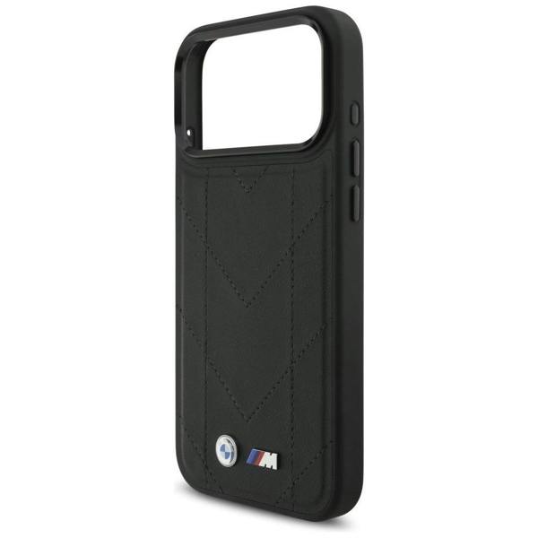 BMW M Quilted Logo Case with MagSafe for iPhone 17 Pro Max 6.9" Black - BMHMP17X25PSECHK