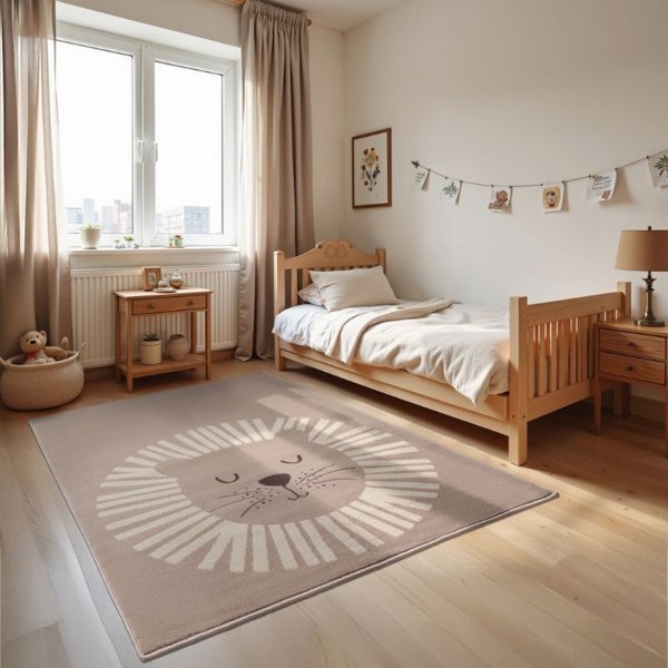 Adventures Children's Happy Lion Rug