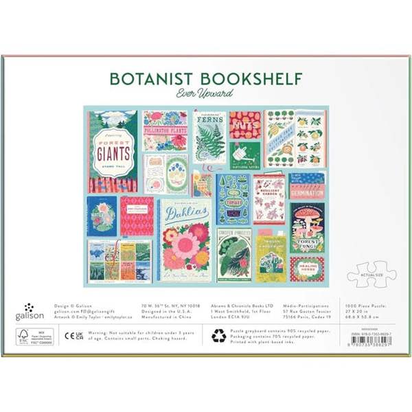 Ever Upward, Botanist Bookshelf Jigsaw, Jigsaws & Puzzles, History & Literature, Gift