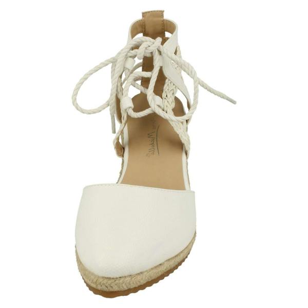 Anne Michelle Ladies Anne Michelle Ankle Lace Up Wedge Sandals