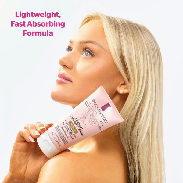 Brushworks Gradual Tanning Lotion Medium - 150ml