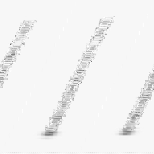 T. H. Baker Platinum 3.49ct Emerald Cut Diamond Half Eternity Ring R27605PT95DD002 PLT