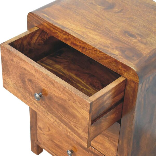 Wyld Haus Thai 3 Drawer Bedside Table Mango Wood