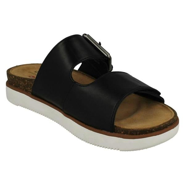 Clarks Ladies Clarks Unstructured Adjustable Mule Sandals Elayne Ease