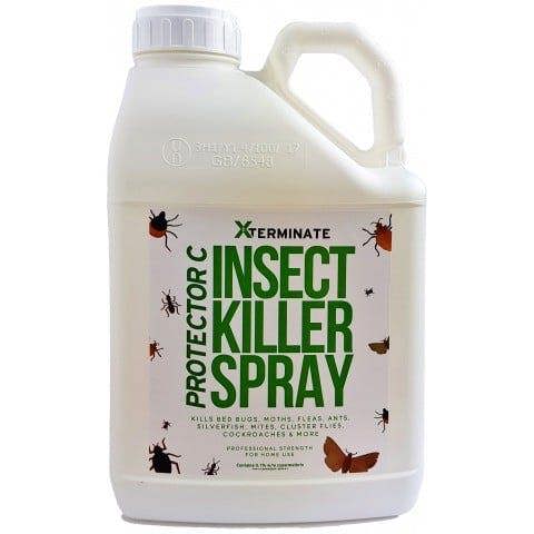 Xterminate Protector C Flea Killer Spray 5L Powerful Insecticidal Spray for Bed Bugs Fleas, Moths & All Crawling & Flying Insects