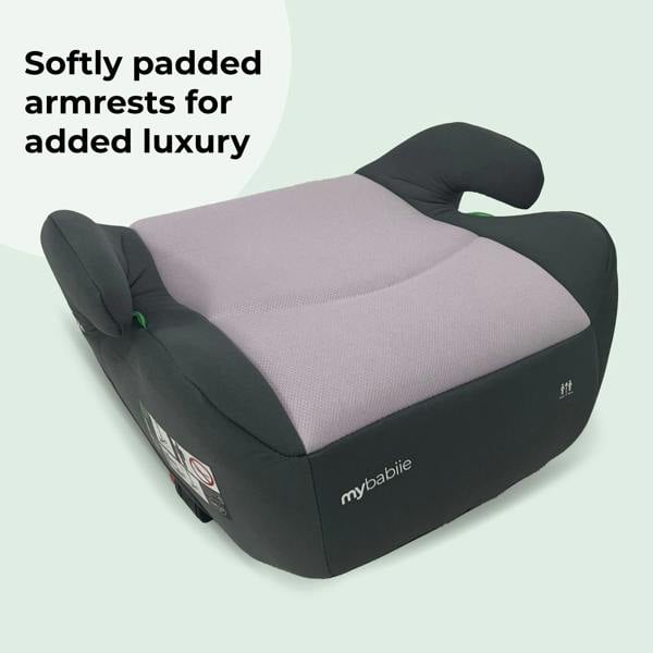 My Babiie MBCSB20 Booster R129 Car Seat with ISOFIX - Pink & Grey