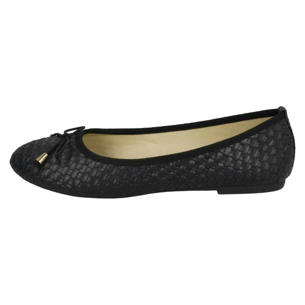 Spot On Ladies Spot On Weaved Design Ballerinas F80381