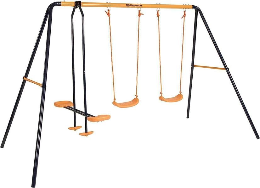 Hedstrom Neptune Playground Sets - Double Swing & Glider