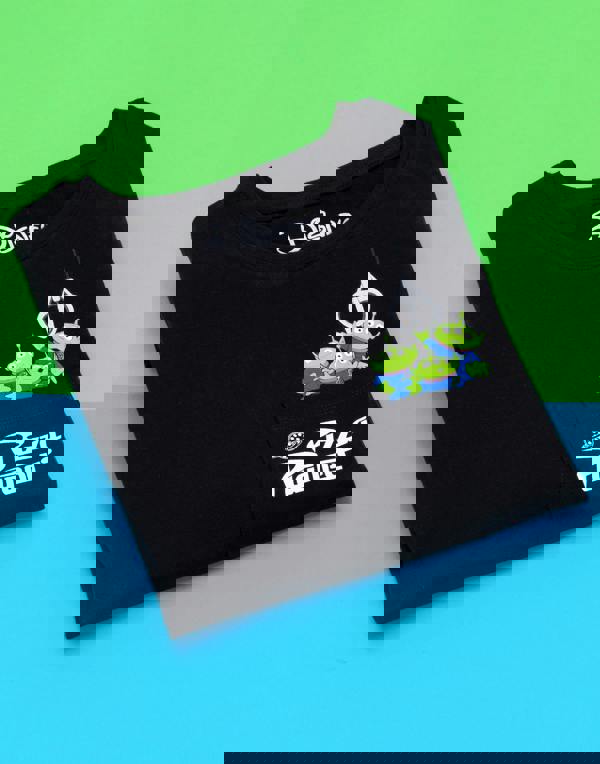 Disney Womens Black Aliens Short Sleeved T-Shirt