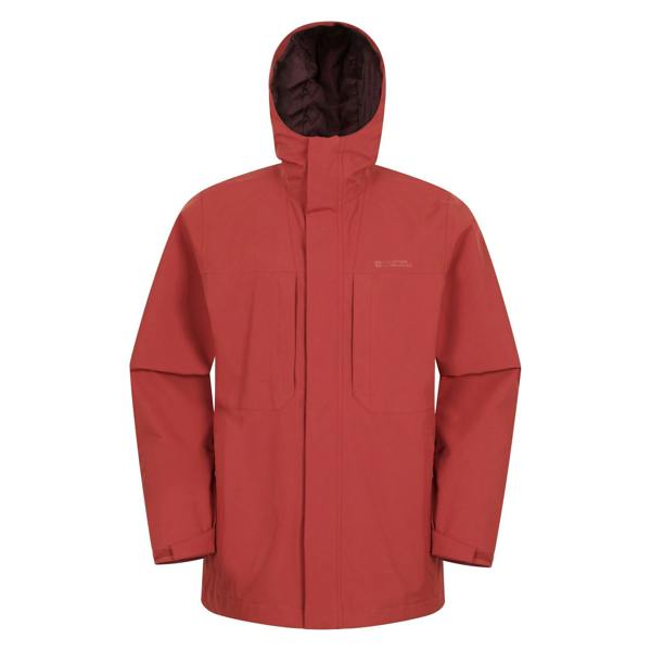 Mountain Warehouse Mens Ridge Waterproof Jacket - Rust - 
