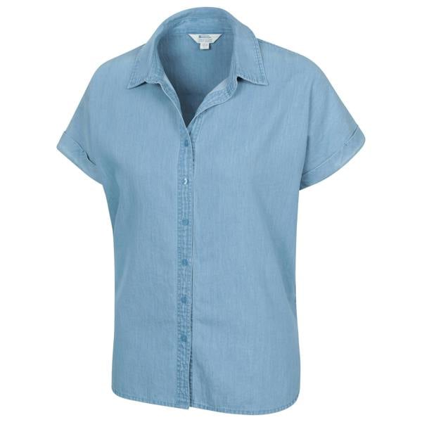Mountain Warehouse Womens/Ladies Palm Plain Shirt - Blue - 