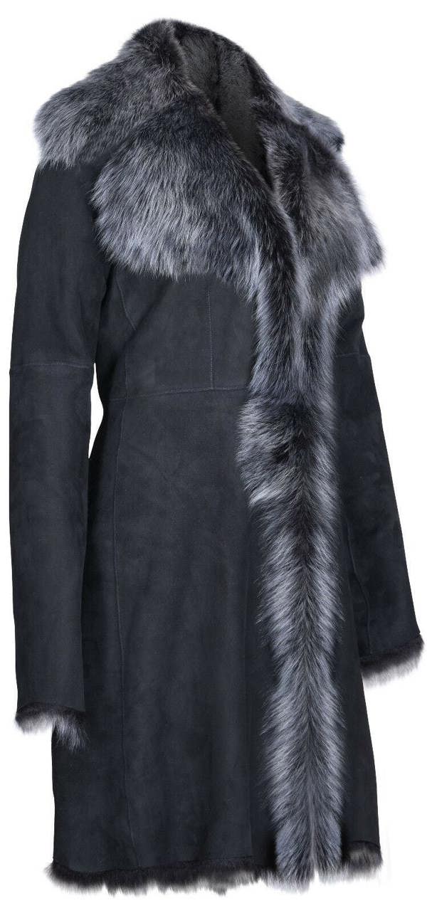Infinity Leather Womens Toscana Sheepskin Suede Trench Coat-Tbilisi