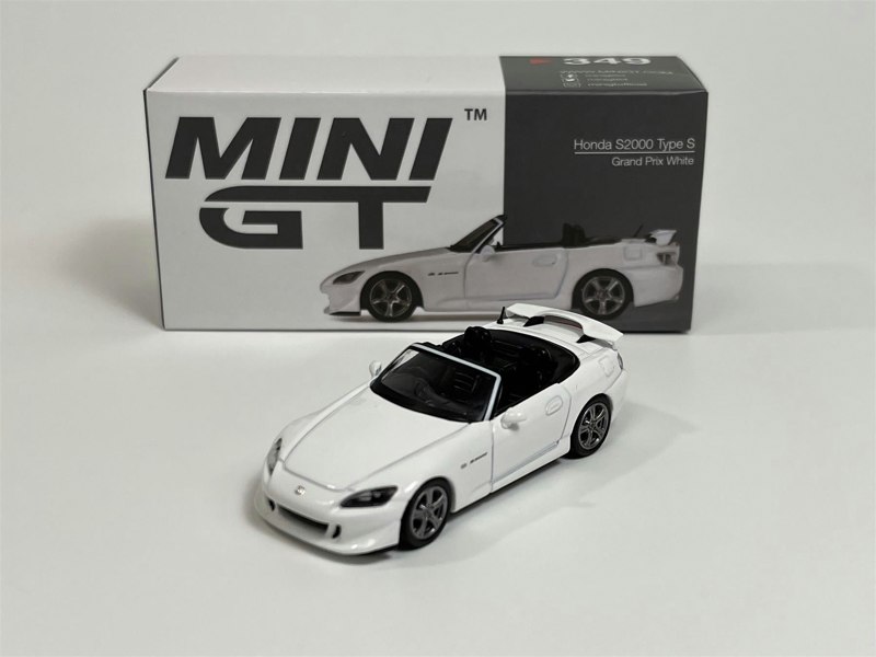 Mini GT Honda S2000 Type S Grand Prix White 1:64 Scale MGT00349R