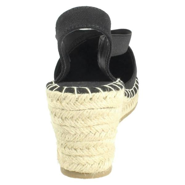 Savannah Ladies Savannah Casual Wedge Heeled Wide Fit Slip On Sandals F2310