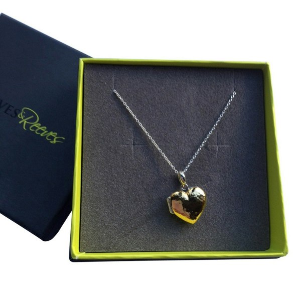 Sterling Silver Lovely Heart Locket - Reeves & Reeves