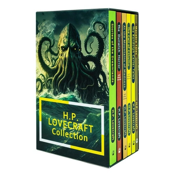 H. P Lovecraft 6 Books Macabre Tales, At the Mountains of Madness, The Call of Cthulhu & more