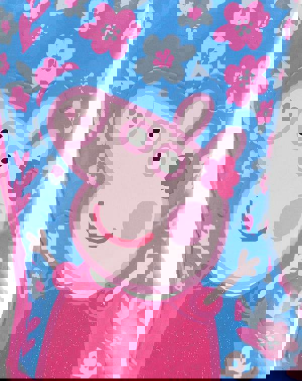 Peppa Pig Girls Blue Character Wellington Boots with Handles