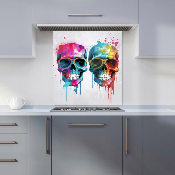 Warren Reed - Designer Splashart Happy Skeletons Kitchen Splashback