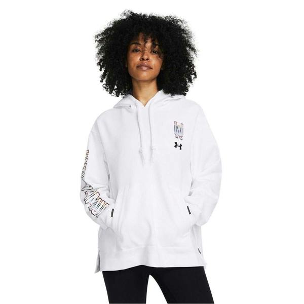 Under Armour Unisex Adult Pride Graphic Print Relaxed Fit Hoodie - White - 