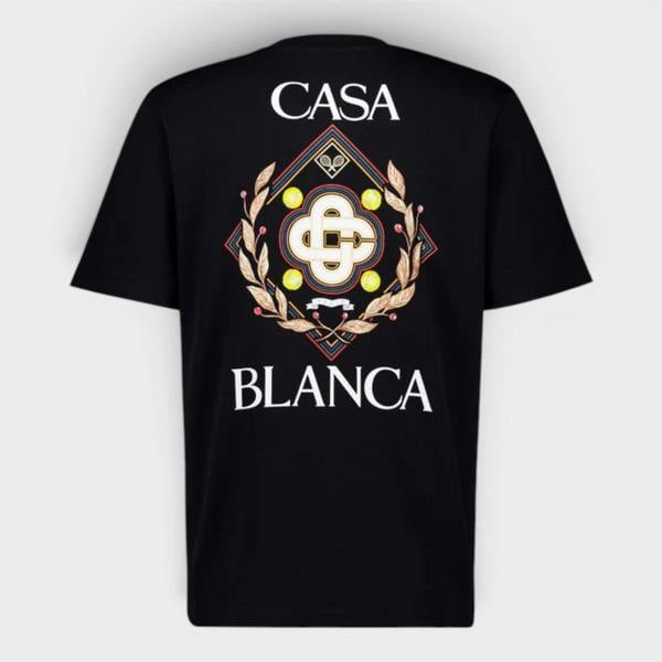 Casablanca Championship Diamond Printed T-Shirt Black