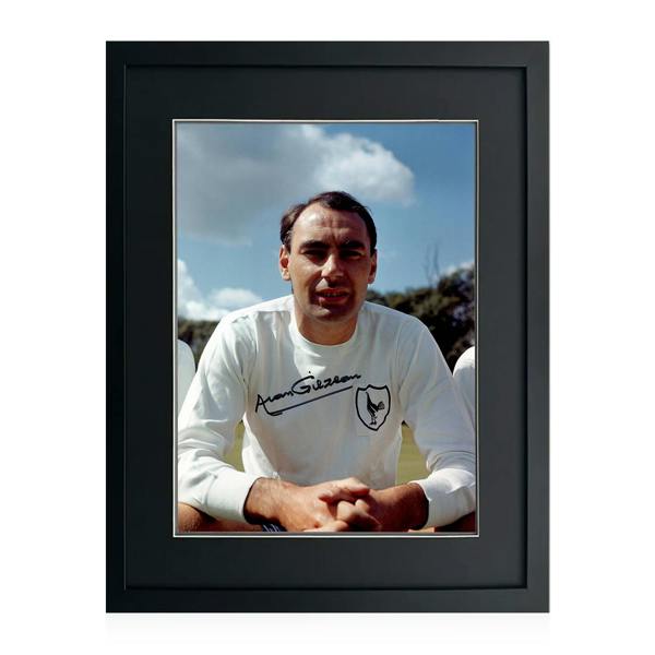 Alan Gilzean Signed Tottenham Hotspur 16x12 Image Deluxe Mount Frame