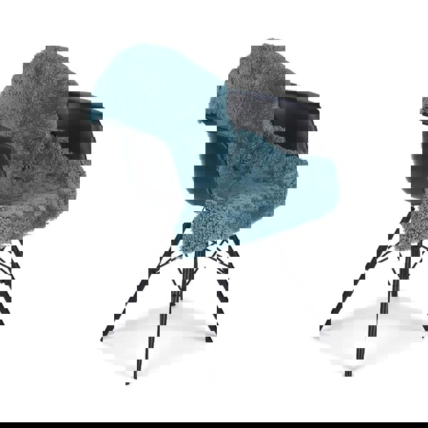 New Zealand Sheepskin | Short Curly Wool | Rug 90 cm Smoke Blue