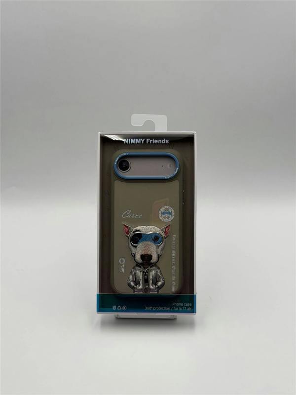 Nimmy Friends Nimmy Cool & Cute 2.0 Terrier Dog Case with MagSafe for iPhone 17 Air 6.5" Grey Blue - N-KMLL-IP17-AIR-019-A