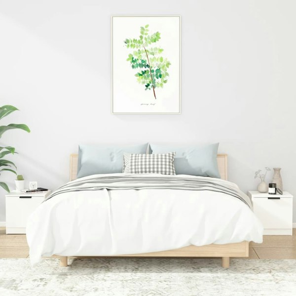 Berkfield Bedside Cabinets 2 pcs White 40x39x40 cm