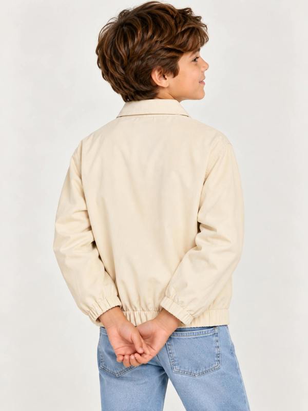 Childsplay Boys Gabardine Jacket in Beige