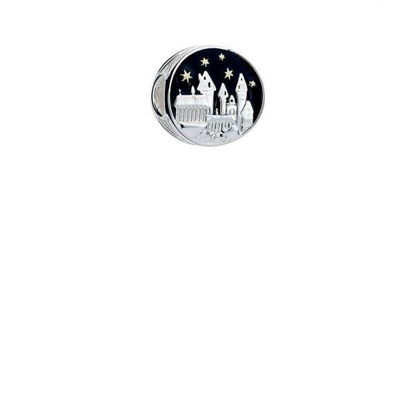 Harry Potter sterling silver hogwarts castle spacer bead  silver
