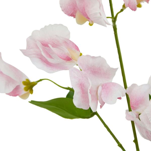 Wyld Haus Set of 3 Artificial Flowers Pale Pink Sweet Pea Stem
