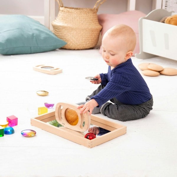 tickit Small Wooden Mirror Tray
