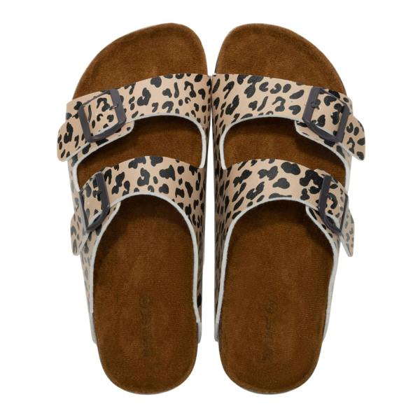 Regatta Womens/Ladies Mia Leopard Print Double Strap Sandals - Multicoloured - 