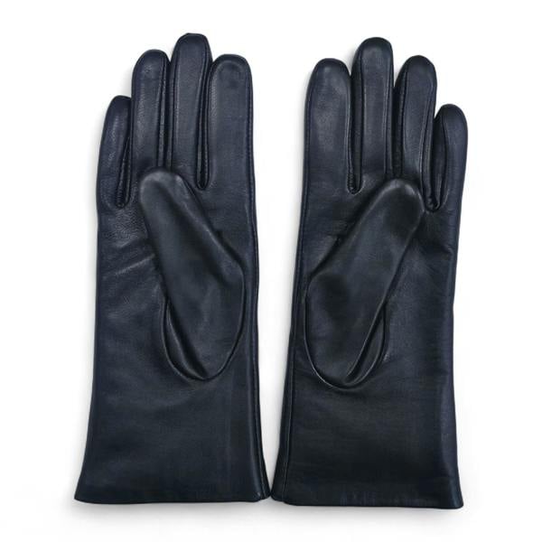 Infinity Leather Womens Italian Leather Winter Studded Design Soft Wool Lining Gloves - L-GLV-601