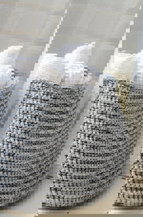 Medium cotton basket DARK GREY - Zuri House